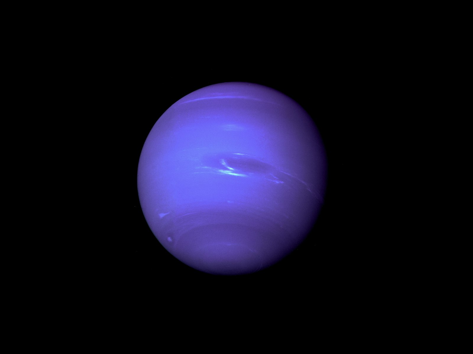 NASAのボイジャー2号が撮影した海王星