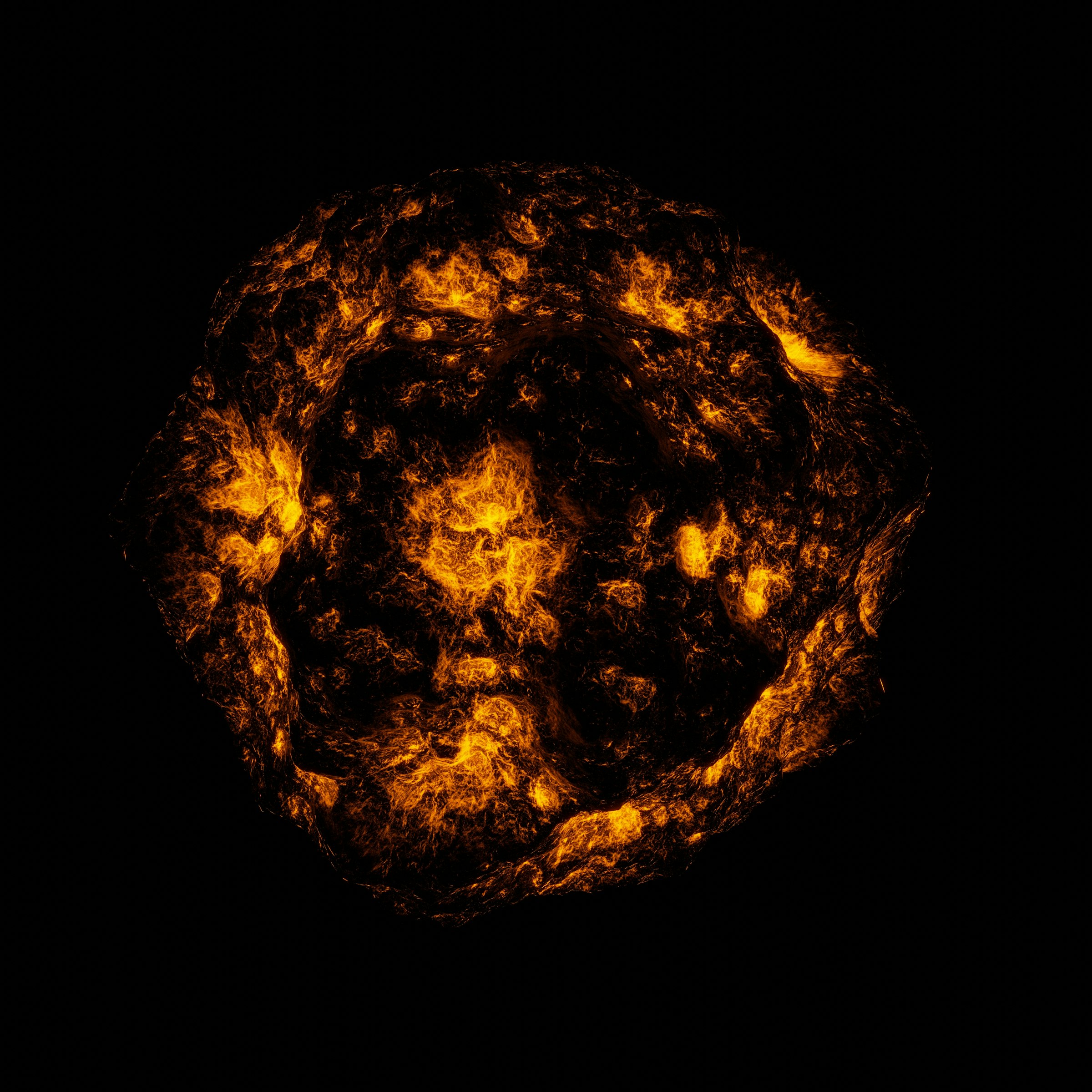太陽のように輝くプラズマのイメージ、核融合エネルギーの象徴
